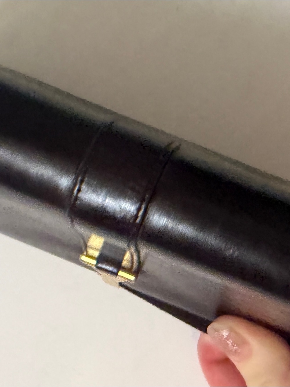 Saint Laurent Dark Brown Leather Wallet with Gold Y Hardware - Picture 12 of 15